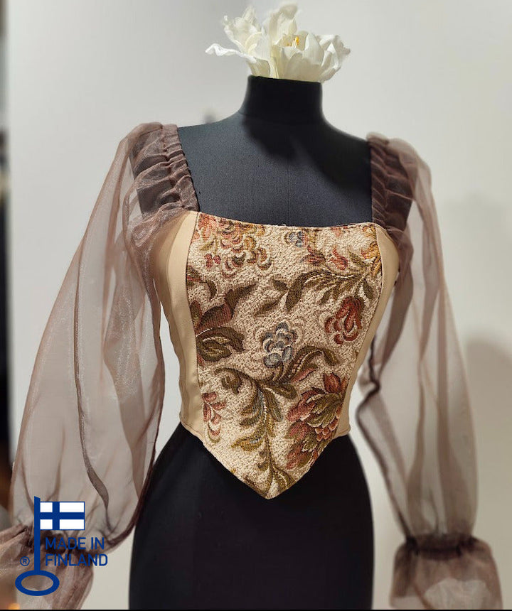 Helmi - Reversible Corset Top (No more fabric) — made in Finland — view 1