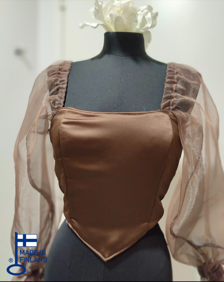 Helmi - Reversible Corset Top (No more fabric) — made in Finland — view 3