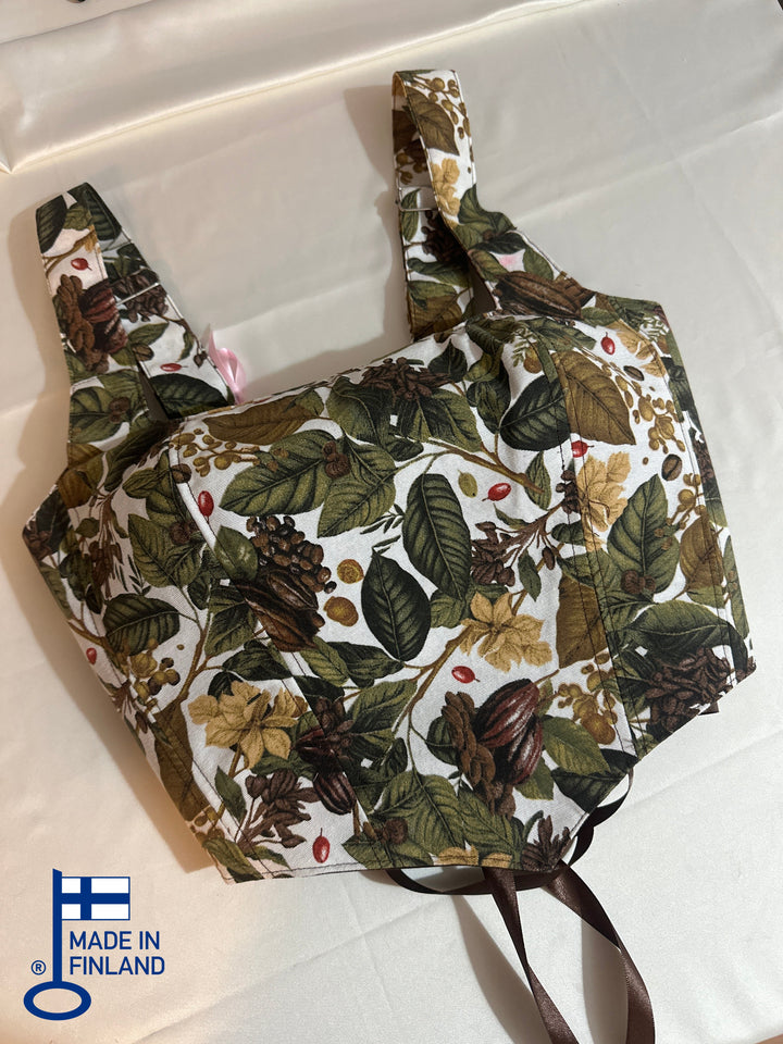 Coffee - Reversible Corset Top (Made to Order) — made in Finland — view 3