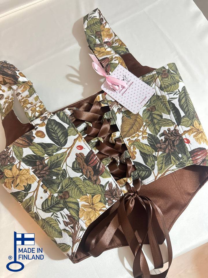 Coffee - Reversible Corset Top (Made to Order) — made in Finland — view 1