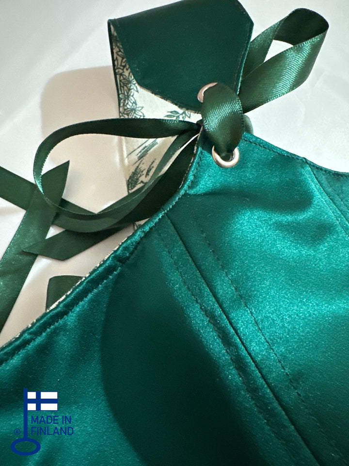 Emerald Jolie - Removable Straps - Reversible Corset Top (Ready for Shipping) — made in Finland — view 5