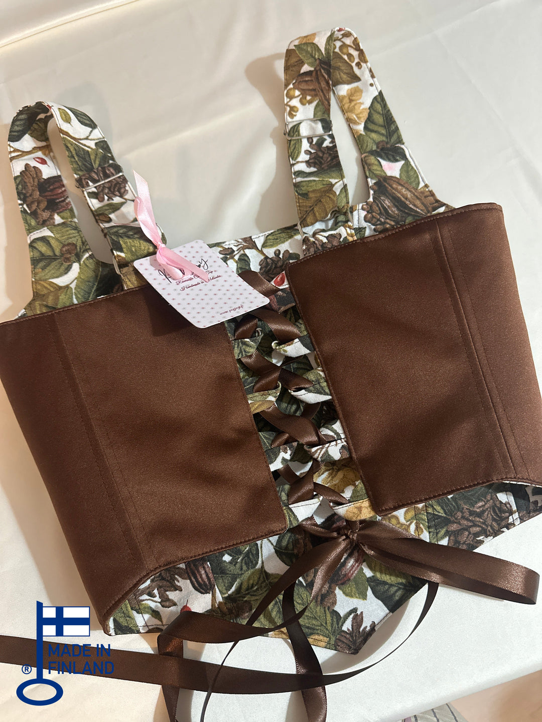 Coffee - Reversible Corset Top (Made to Order) — made in Finland — view 5