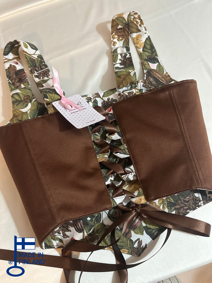 Coffee - Reversible Corset Top (Made to Order) — made in Finland — view 5