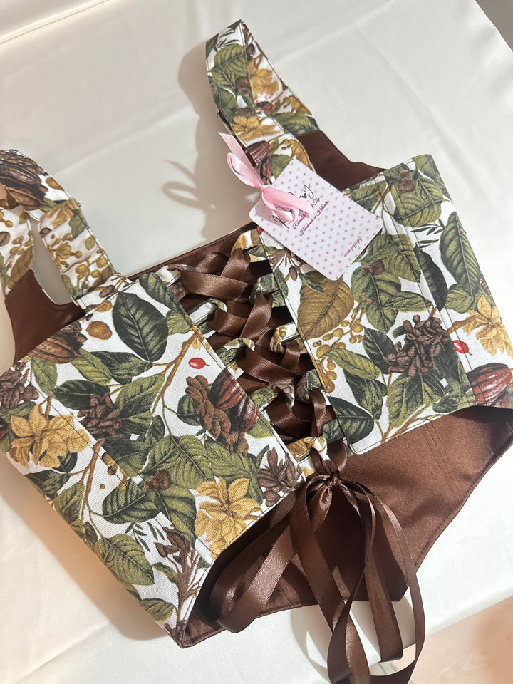 Coffe - Reversible Corset Top (Made to Order) — made in Finland