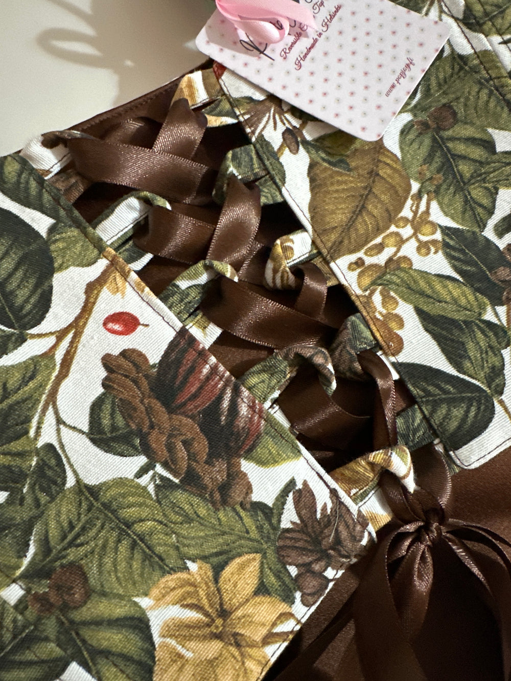 Coffe - Reversible Corset Top (Made to Order) — made in Finland