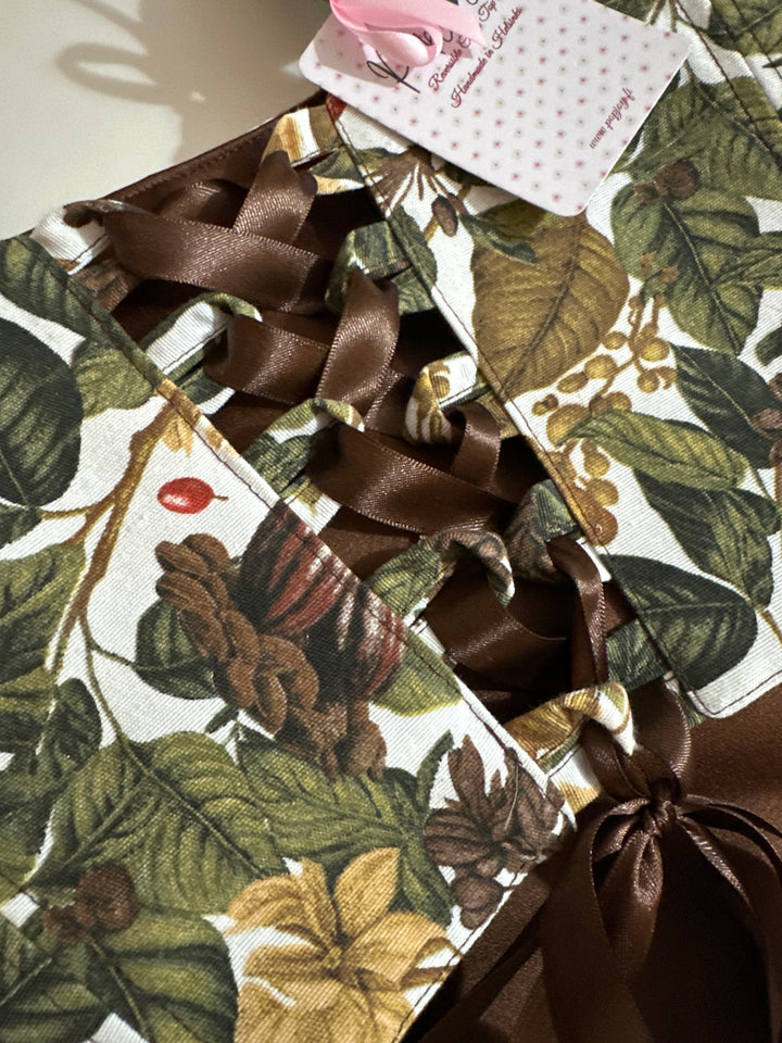 Coffe - Reversible Corset Top (Made to Order) — made in Finland