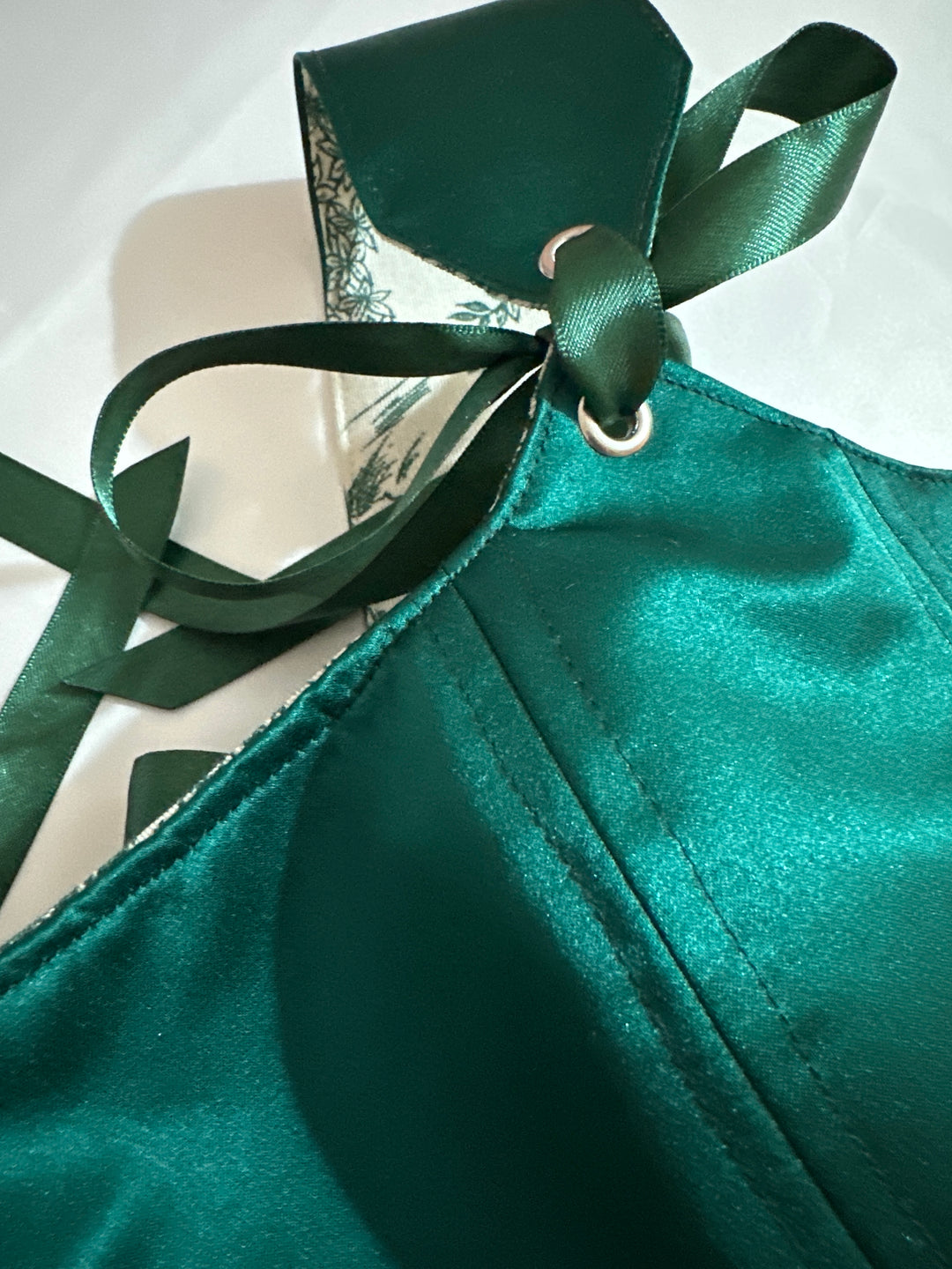 Emerald Jolie - Removable Straps - Reversible Corset Top (Made to Order) — made in Finland