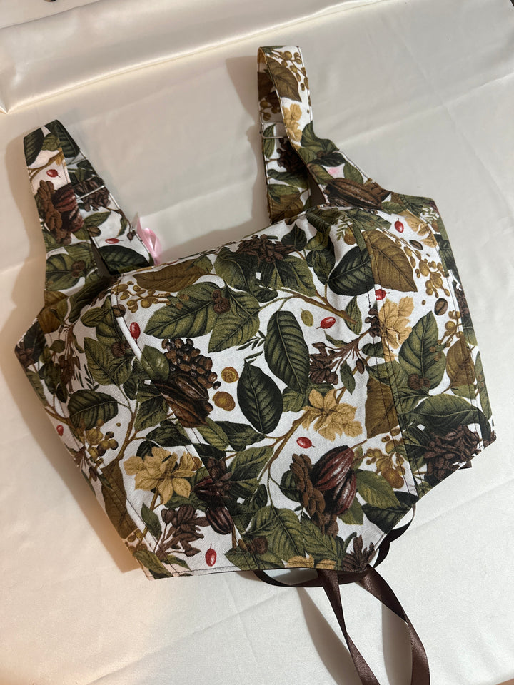 Coffe - Reversible Corset Top (Made to Order) — made in Finland