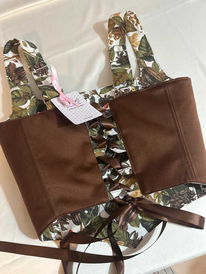 Coffe - Reversible Corset Top (Made to Order) — made in Finland
