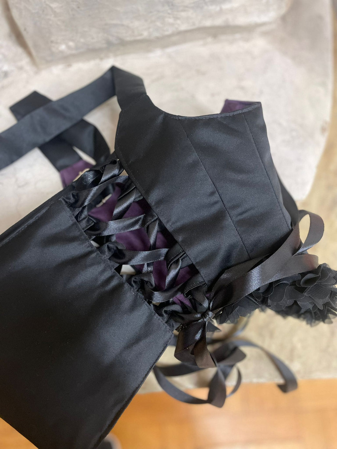 Iris - Reversible Corset belt — reversible corset top handmade in Helsinki by PopJoy