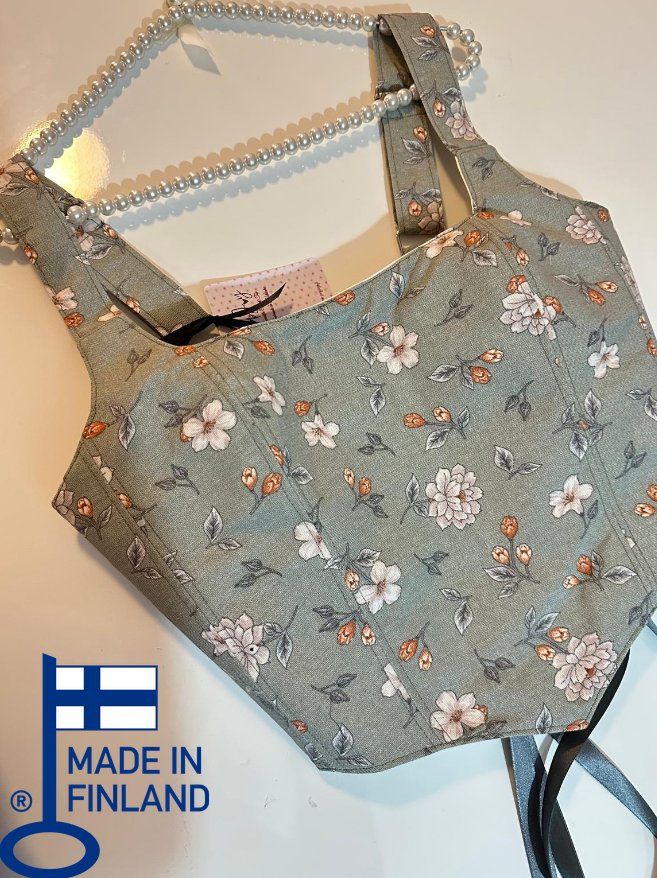 Kelly - Reversible Corset Top — reversible corset top handmade in Helsinki by PopJoy