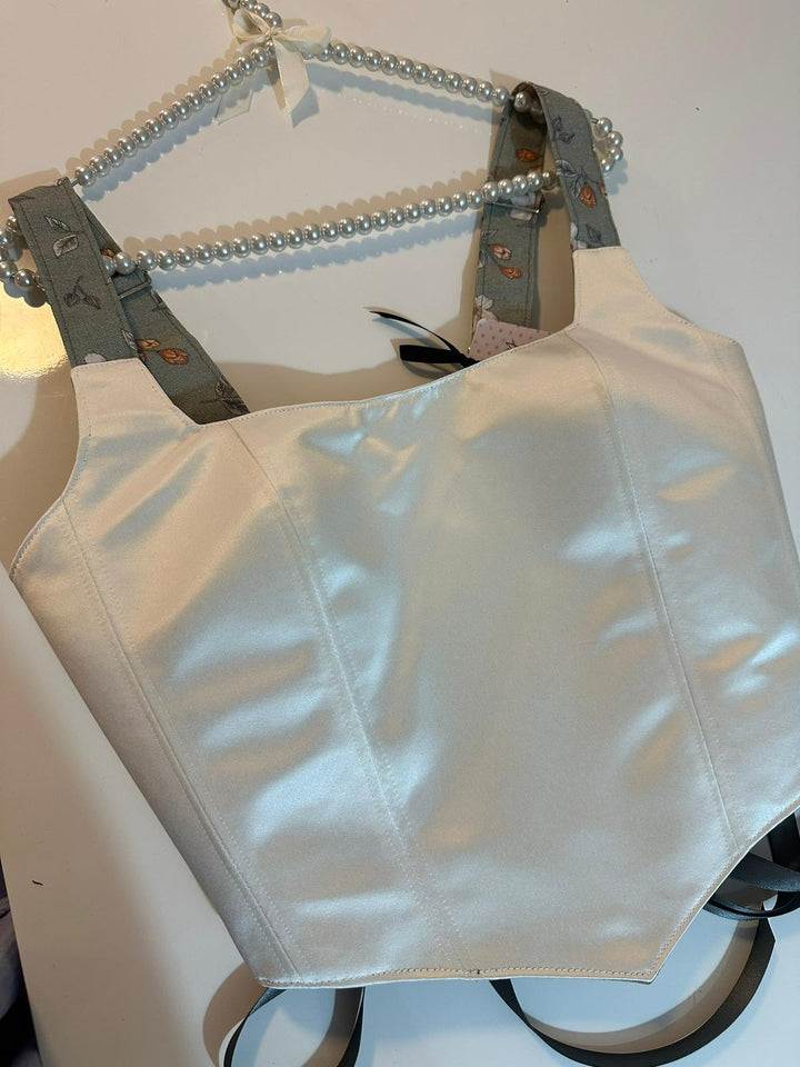 Kelly - Reversible Corset Top — reversible corset top handmade in Helsinki by PopJoy
