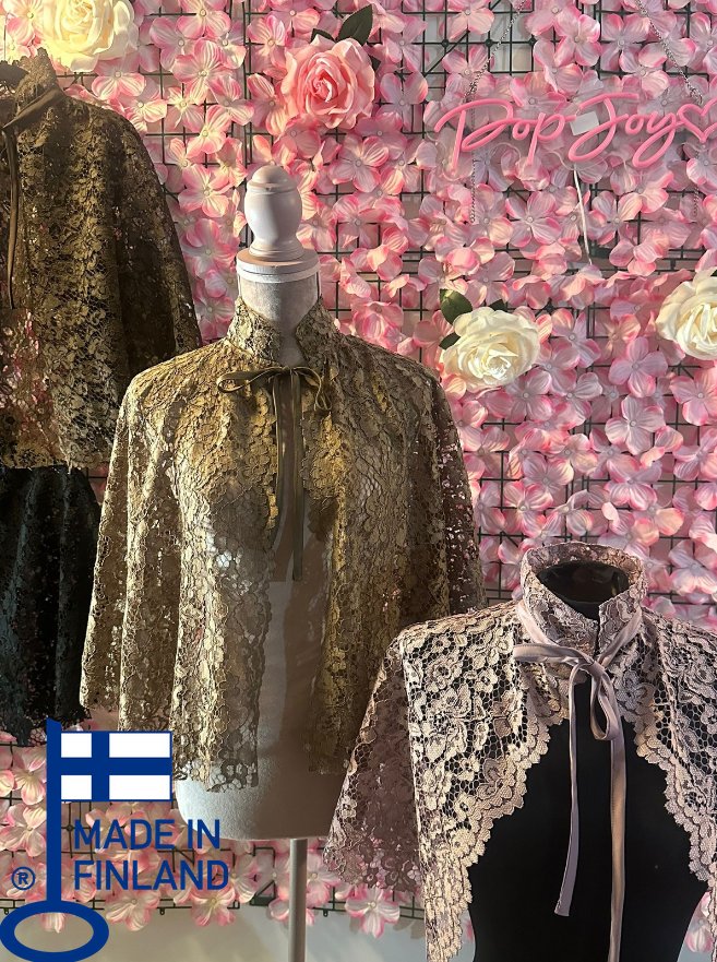 Lace Cape — handmade hair accessory by PopJoy, Helsinki