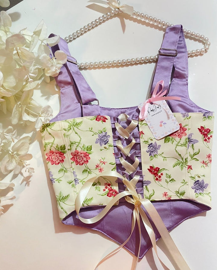 Letta - Reversible Corset Top (No more fabric — reversible corset top handmade in Helsinki by PopJoy