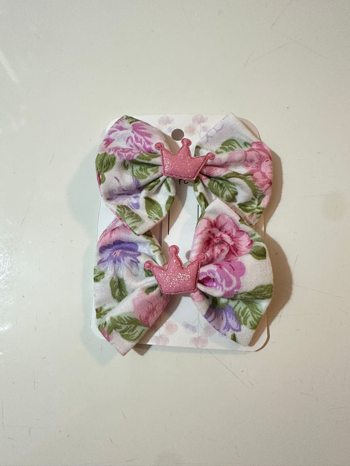 Lilac Set - Pair Bow Clip — handmade hair accessory by PopJoy, Helsinki