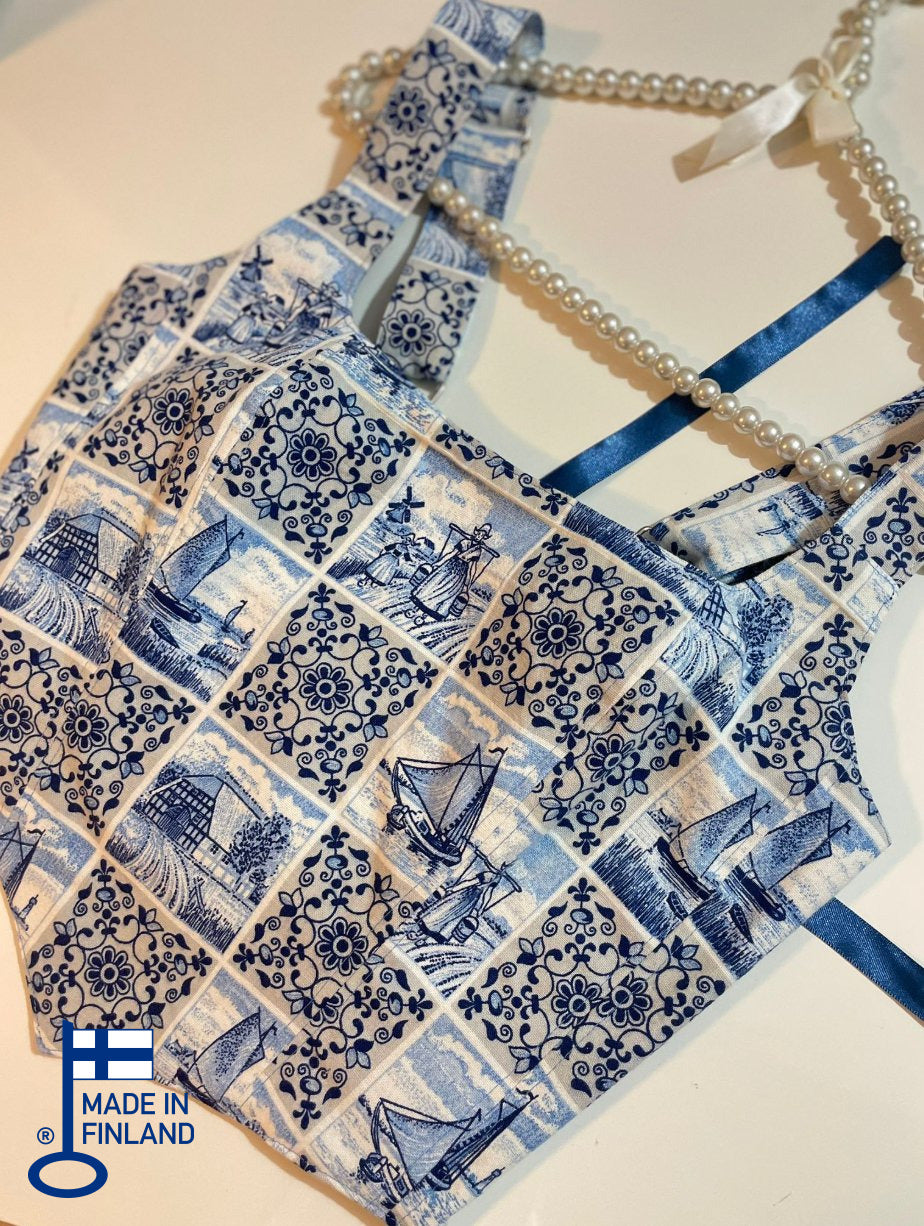 Manta - Reversible Corset Top (No more fabric) — made in Finland — view 2