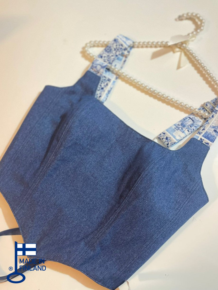 Manta - Reversible Corset Top (No more fabric) — made in Finland — view 4