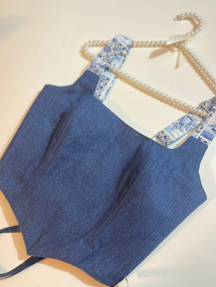 Manta - Reversible Corset Top — reversible corset top handmade in Helsinki by PopJoy