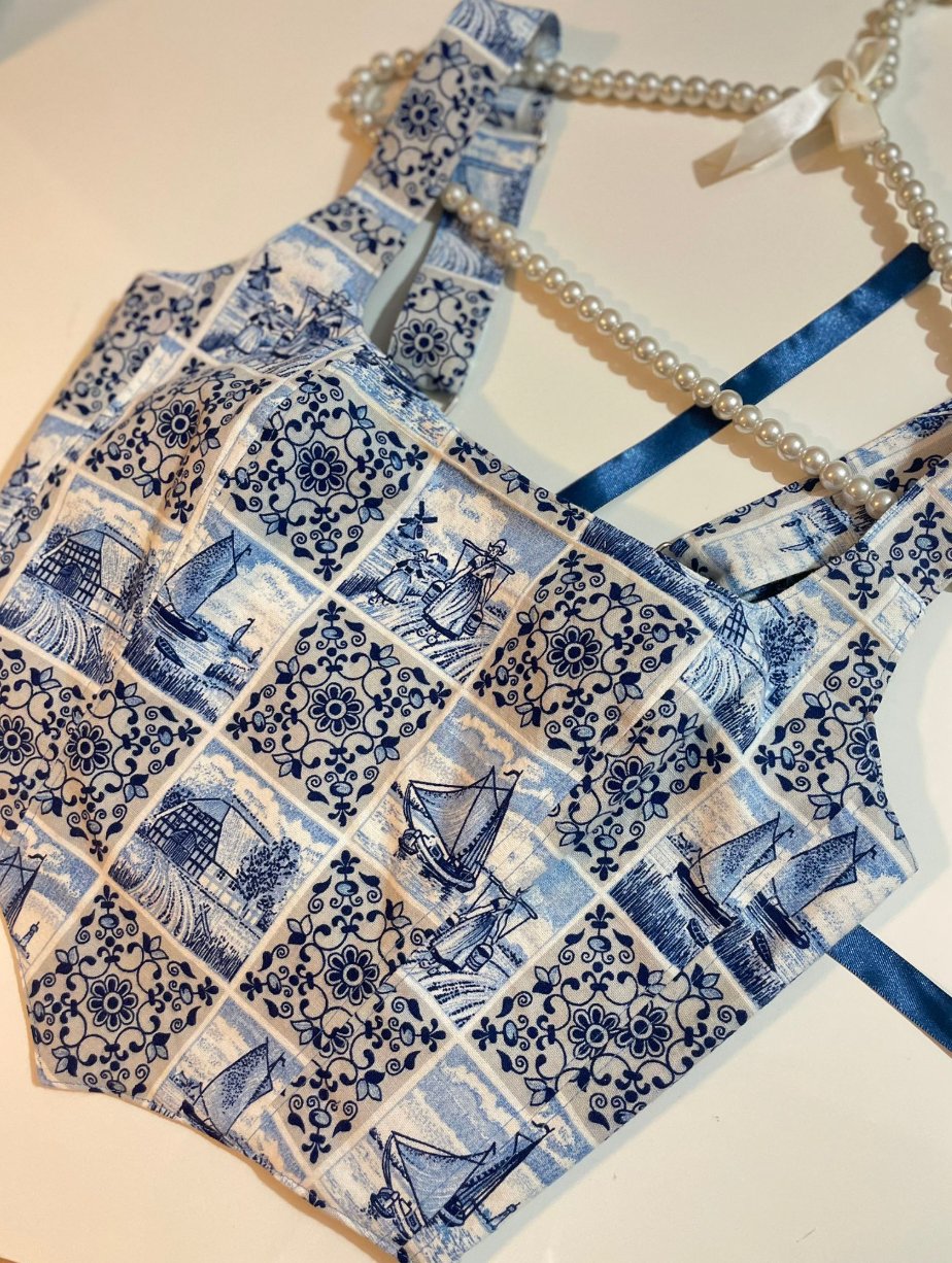 Manta - Reversible Corset Top — reversible corset top handmade in Helsinki by PopJoy