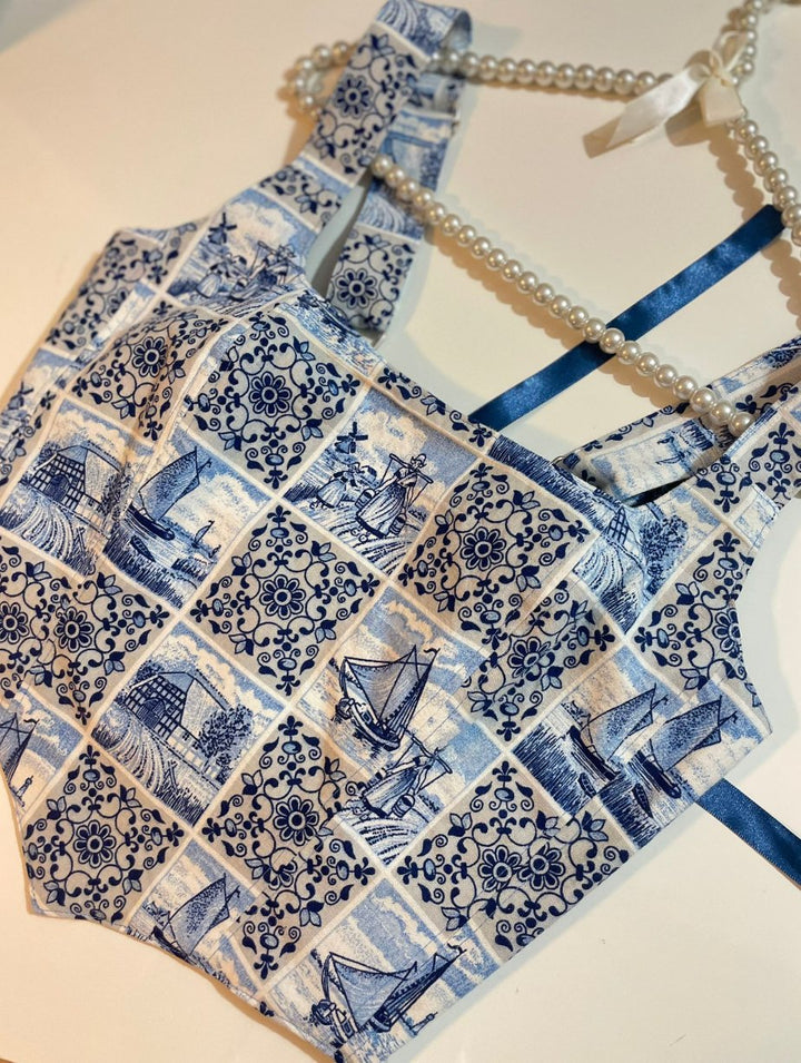 Manta - Reversible Corset Top — reversible corset top handmade in Helsinki by PopJoy