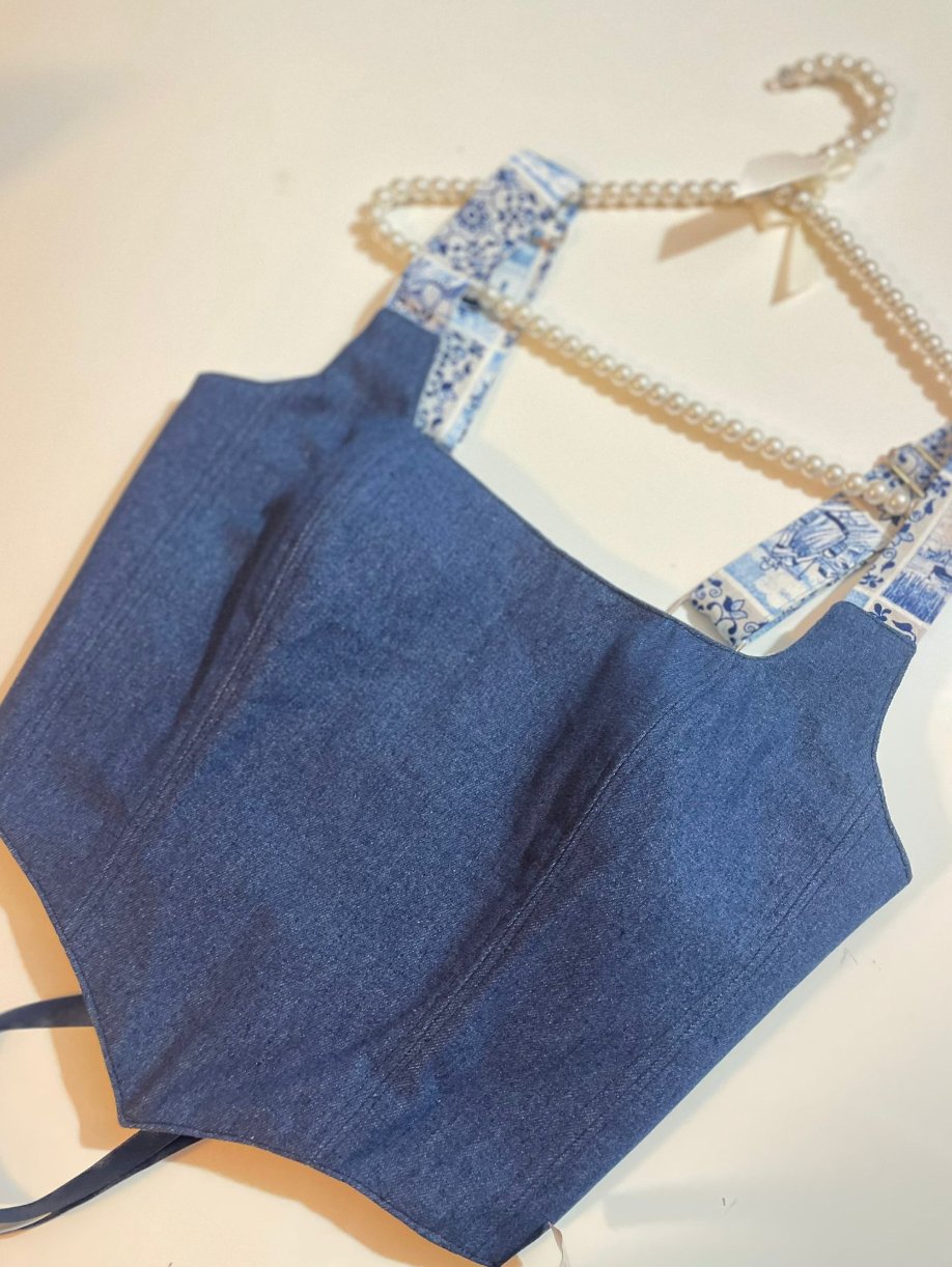 Manta - Reversible Corset Top — reversible corset top handmade in Helsinki by PopJoy