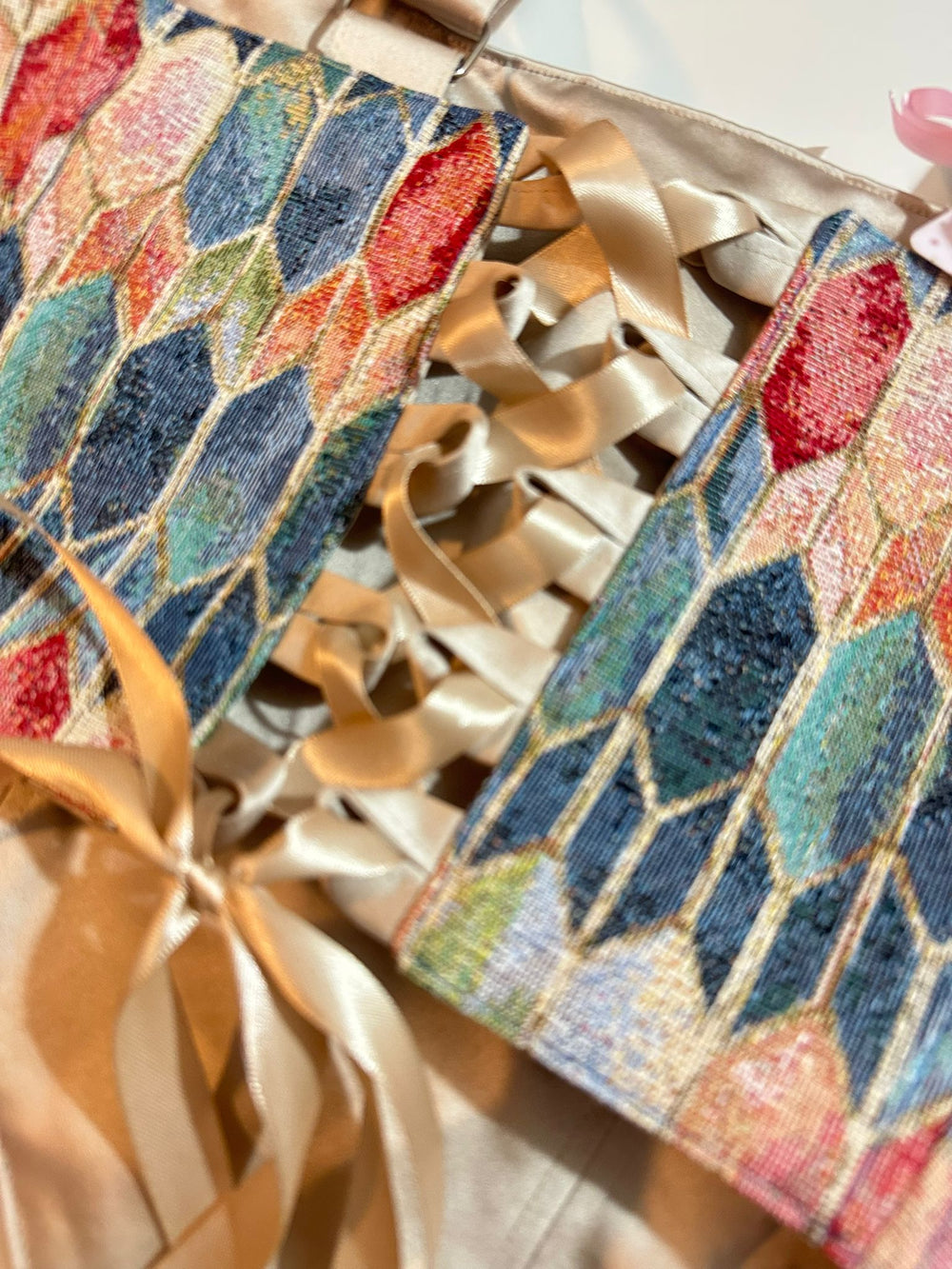 Mosaic - Reversible Corset Top — reversible corset top handmade in Helsinki by PopJoy