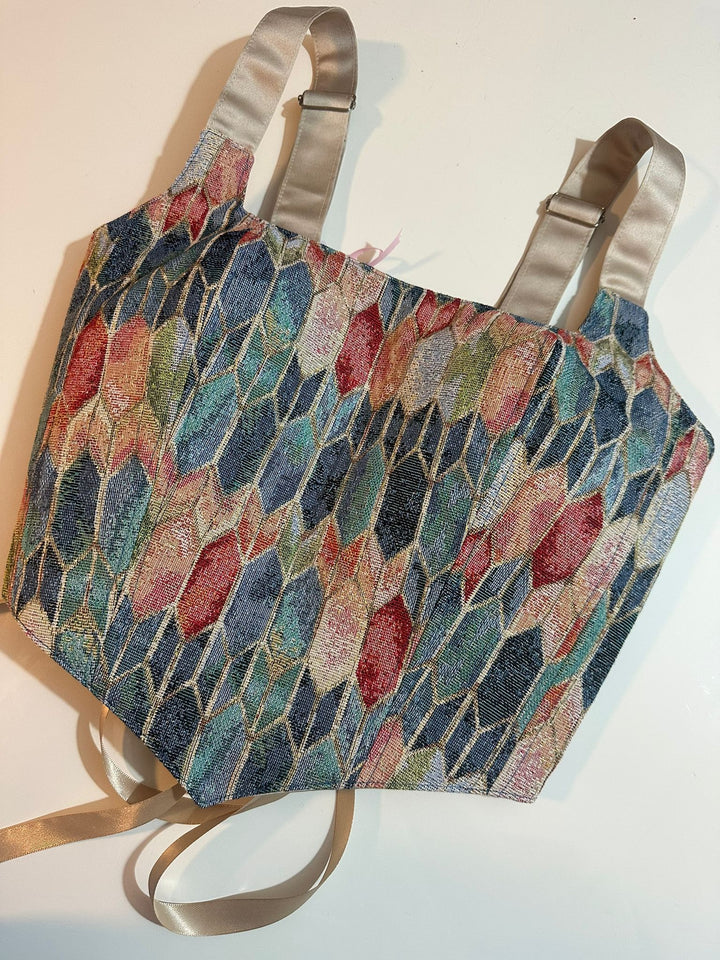 Mosaic - Reversible Corset Top — reversible corset top handmade in Helsinki by PopJoy