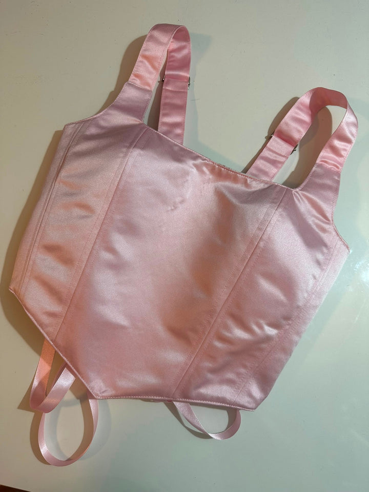 Pink Jolie - Reversible Corset Top — reversible corset top handmade in Helsinki by PopJoy