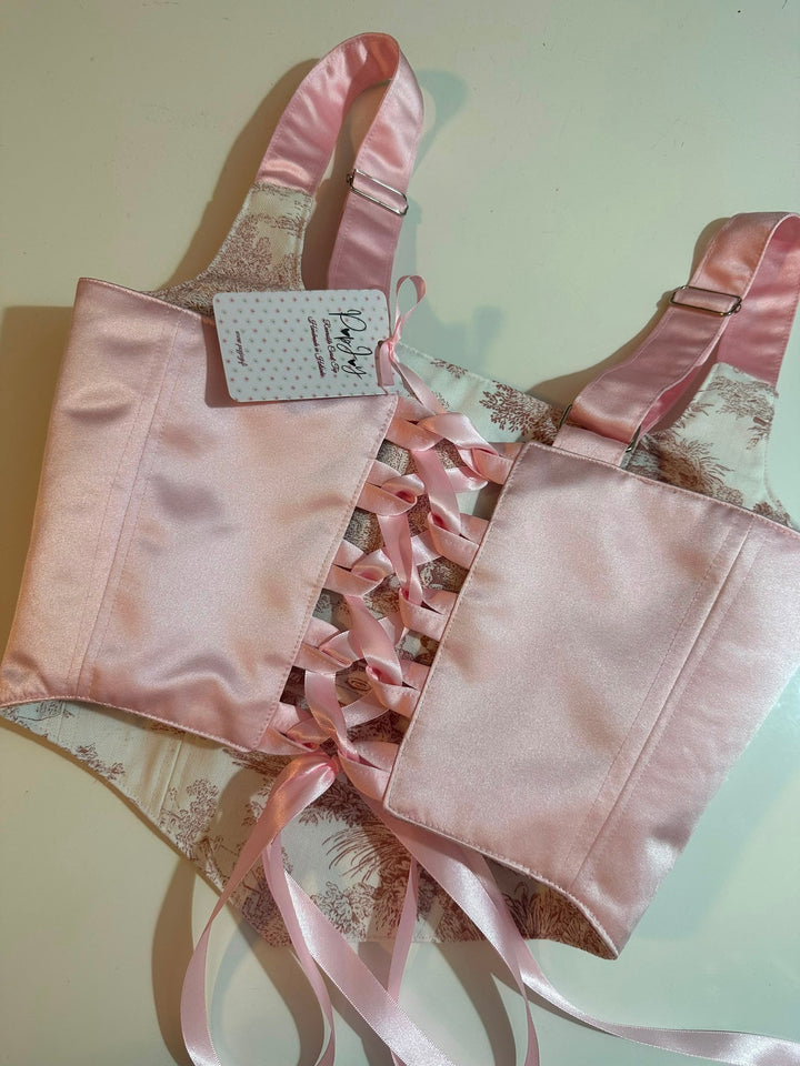 Pink Jolie - Reversible Corset Top — reversible corset top handmade in Helsinki by PopJoy