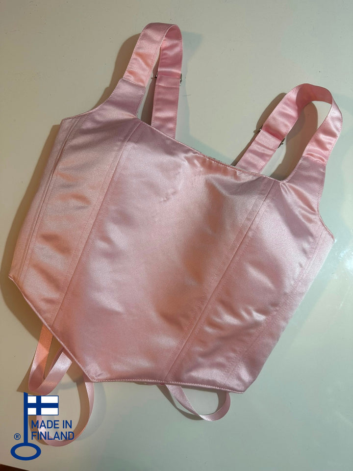 Pink Jolie - Reversible Corset Top - (Ready for Shipping) — made in Finland — view 4