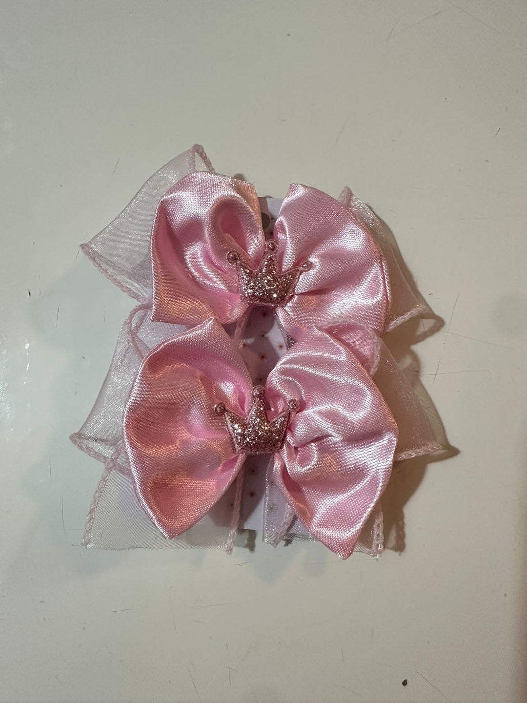 Pink Set - Pair Bow Clip — handmade hair accessory by PopJoy, Helsinki