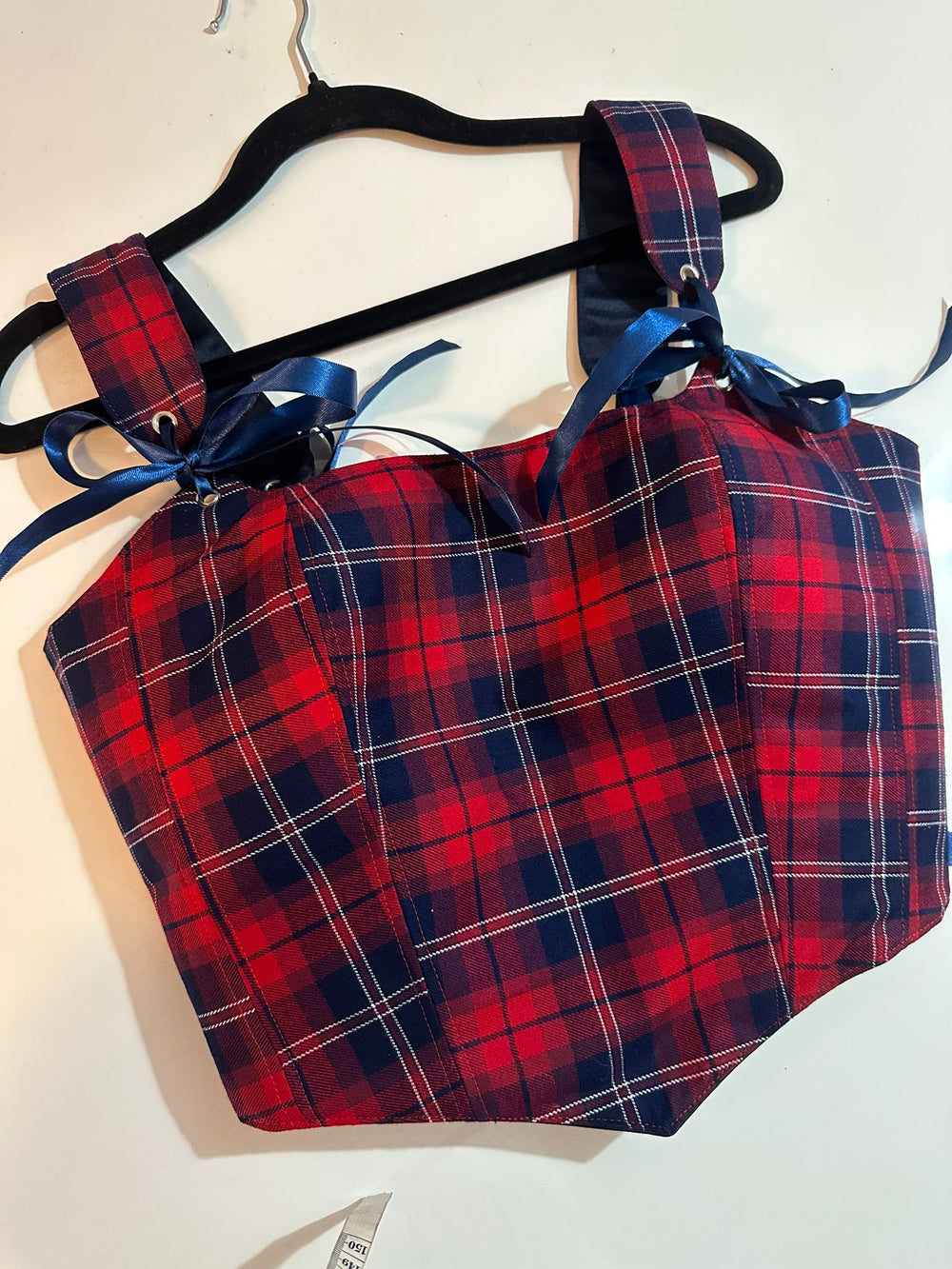 Plaid - Reversible Corset Top — reversible corset top handmade in Helsinki by PopJoy
