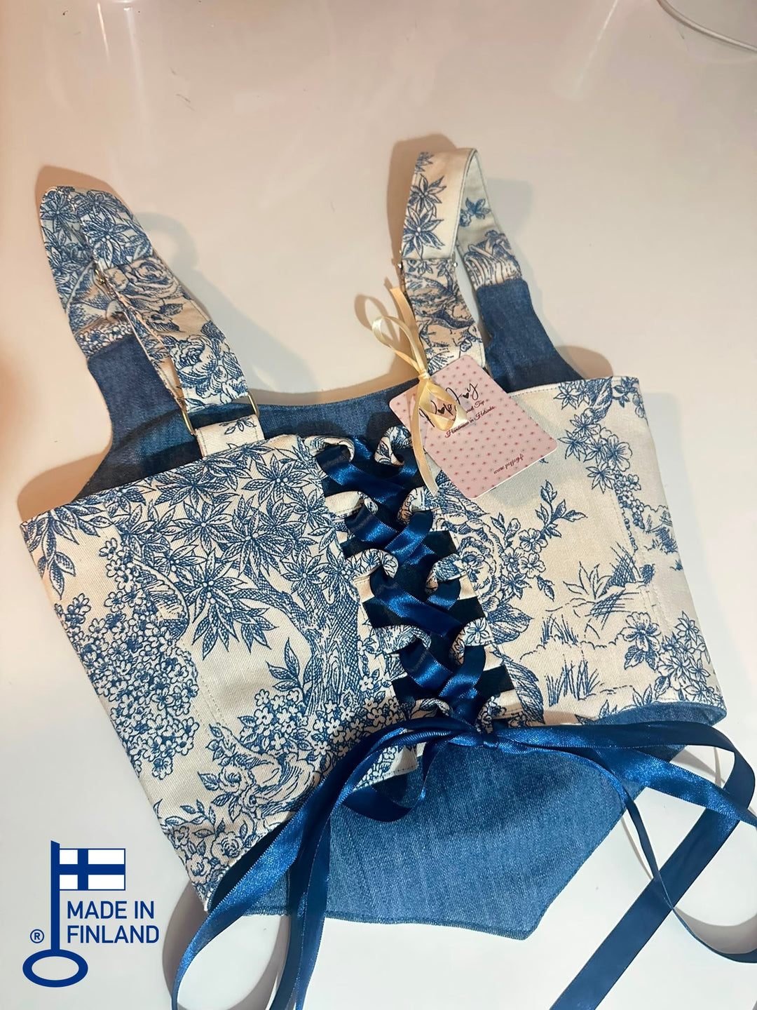 Blue Jolie - Reversible Corset Top (Ready-for-Shipping) — view 3