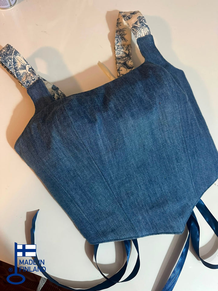 Blue Jolie - Reversible Corset Top (Ready-for-Shipping) — view 4
