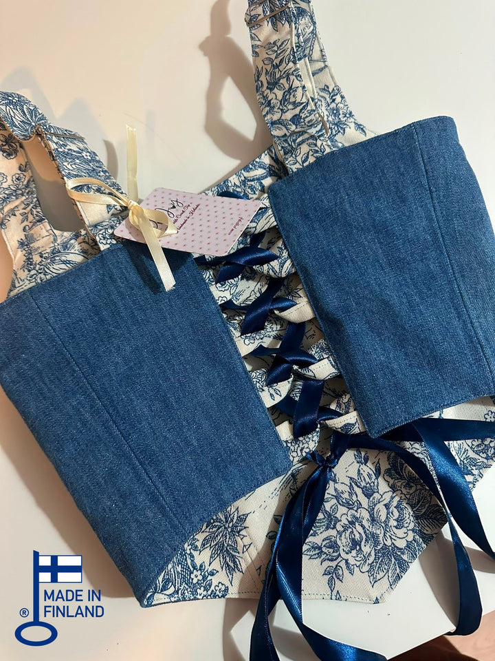 Blue Jolie - Reversible Corset Top (Ready-for-Shipping) — view 5