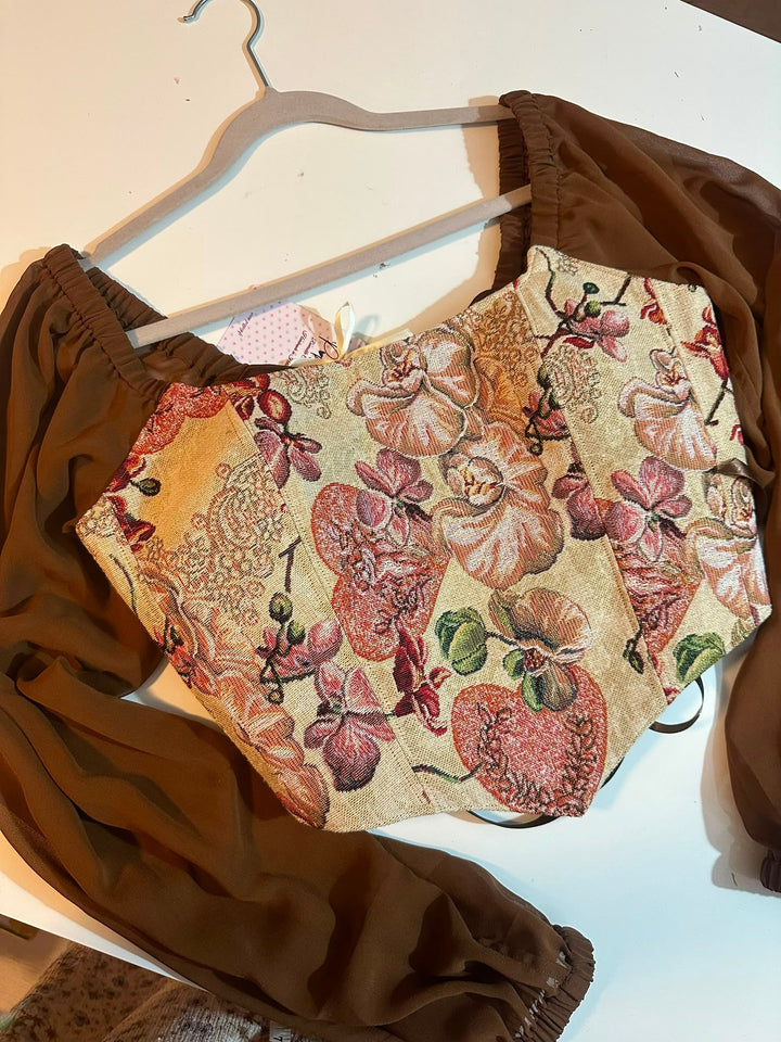 Terra - Long Sleeves - Reversible Corset Top (Made-to-Order) — view 1