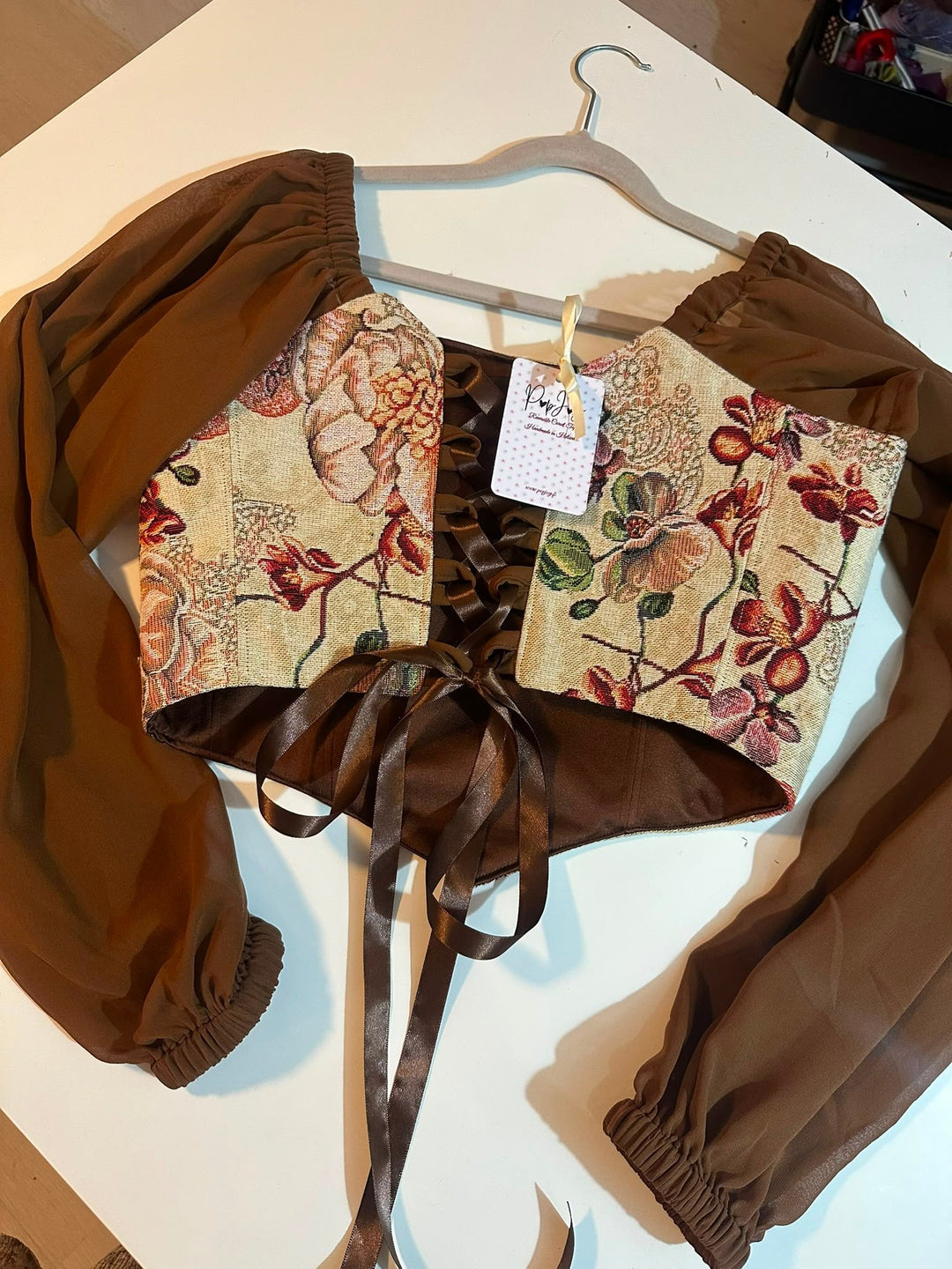 Terra - Long Sleeves - Reversible Corset Top (Made-to-Order) — view 3