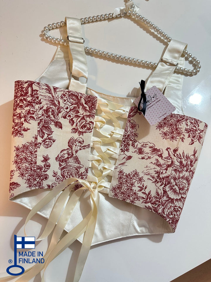 Red Jolie - Reversible Corset Top (Made-to-Order) — made in Finland — view 8