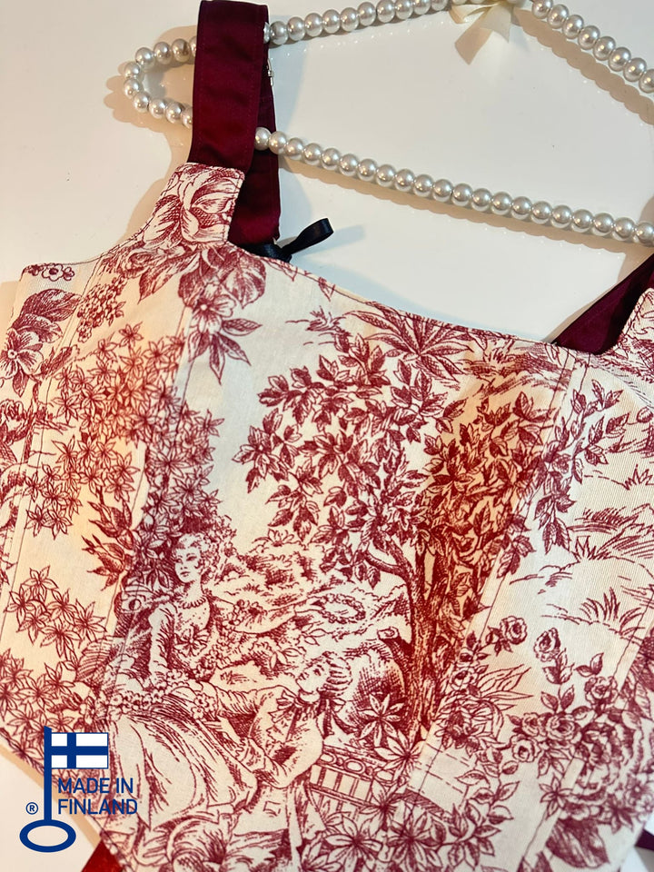 Red Jolie - Reversible Corset Top (Made-to-Order) — made in Finland — view 2