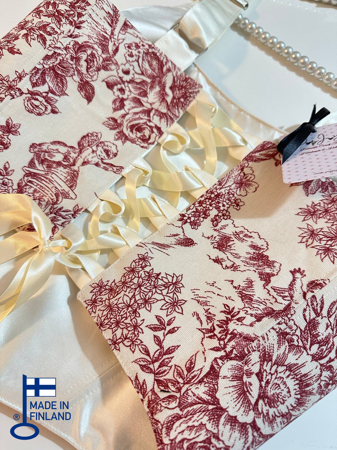 Red Jolie - Reversible Corset Top (Made-to-Order) — made in Finland — view 7