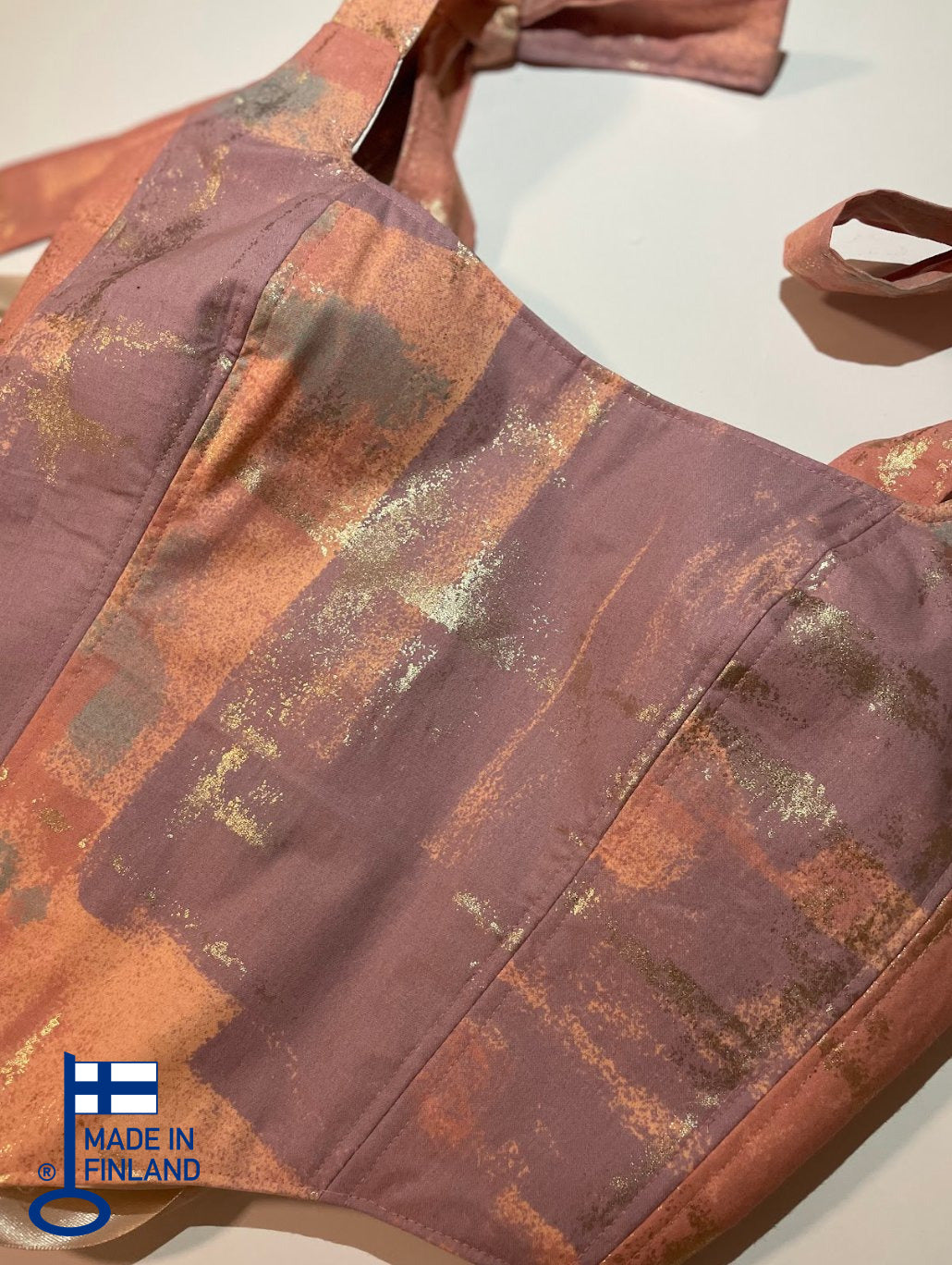 Reetta - Reversible Corset Top (No more fabric) — made in Finland — view 1