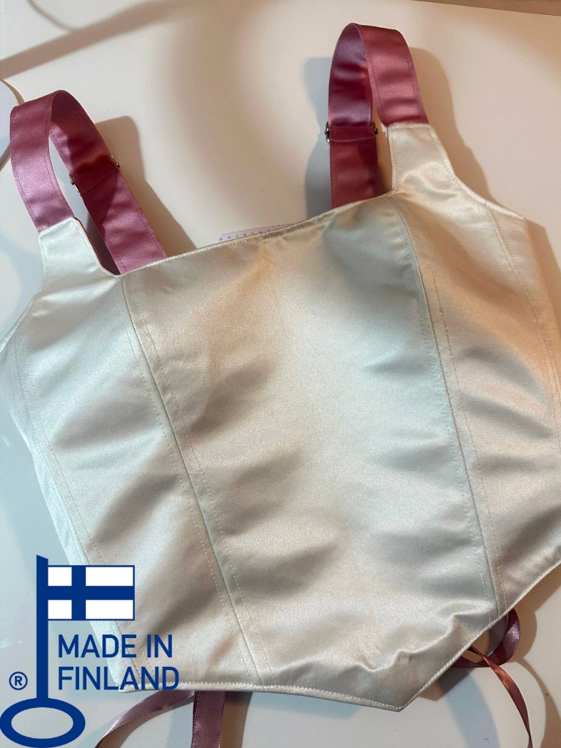 Rosa - Reversible Corset Top — reversible corset top handmade in Helsinki by PopJoy