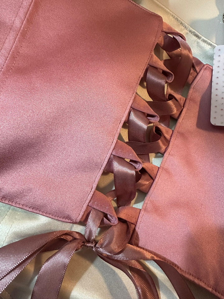 Rosa - Reversible Corset Top — reversible corset top handmade in Helsinki by PopJoy