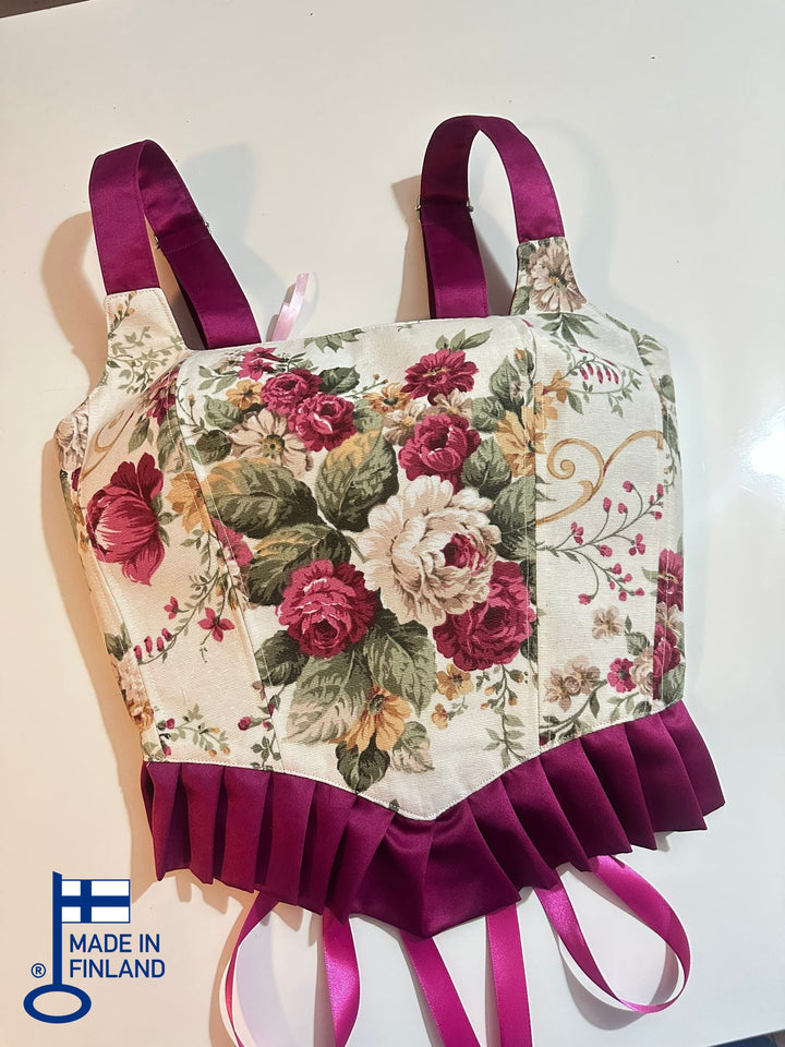 Ruffled Galadriel - Reversible Corset Top (Made-to-Order) — made in Finland — view 1