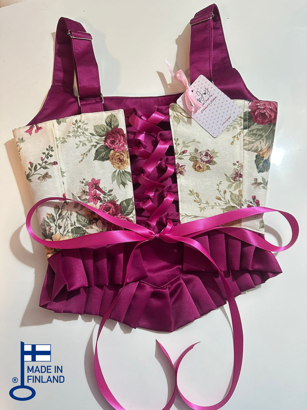 Ruffled Galadriel - Reversible Corset Top (Made-to-Order) — made in Finland — view 2