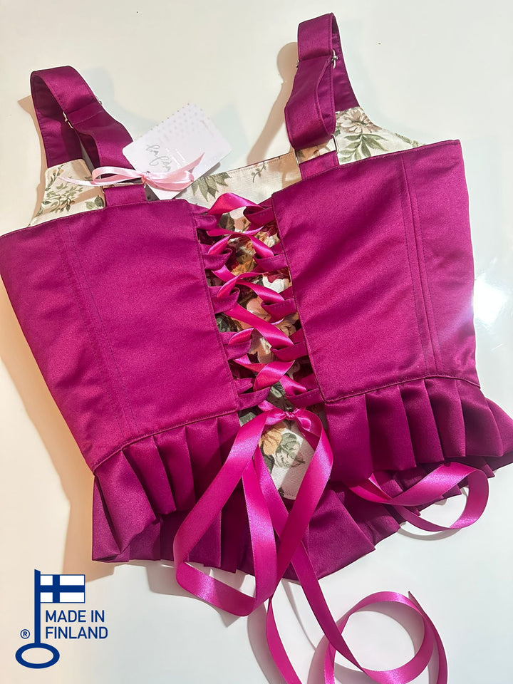 Ruffled Galadriel - Reversible Corset Top (Made-to-Order) — made in Finland — view 3