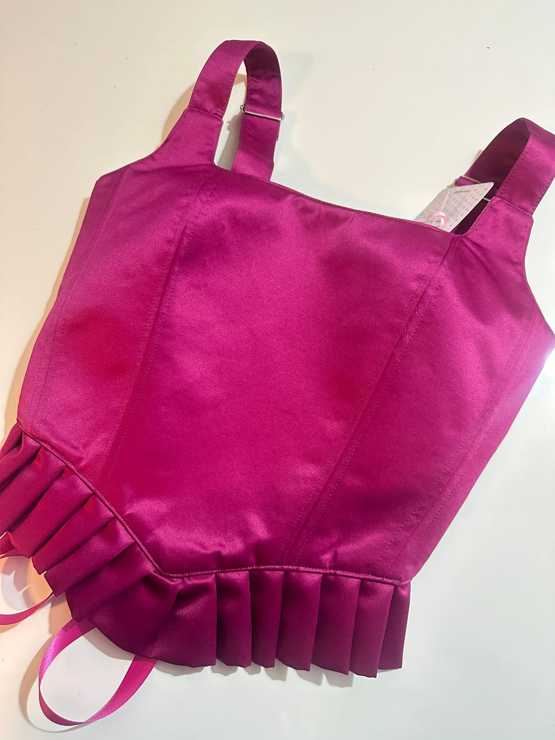 Ruffled Galadriel - Reversible Corset Top — reversible corset top handmade in Helsinki by PopJoy