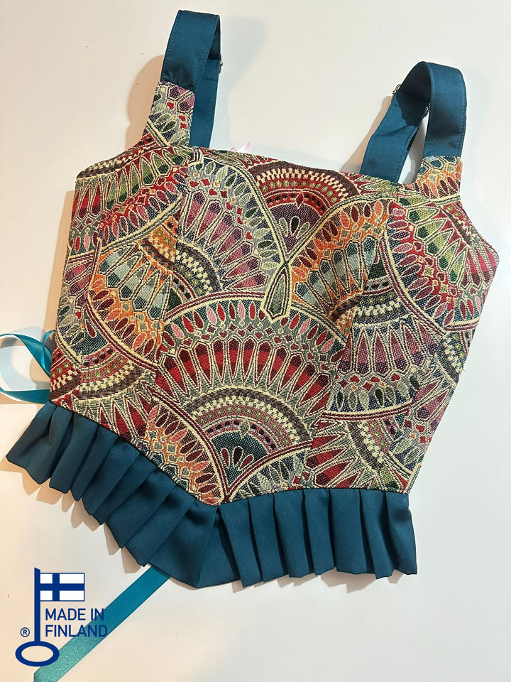 Ruffled Memphis - Reversible Corset Top (Ready-for-Shipping) — made in Finland — view 2