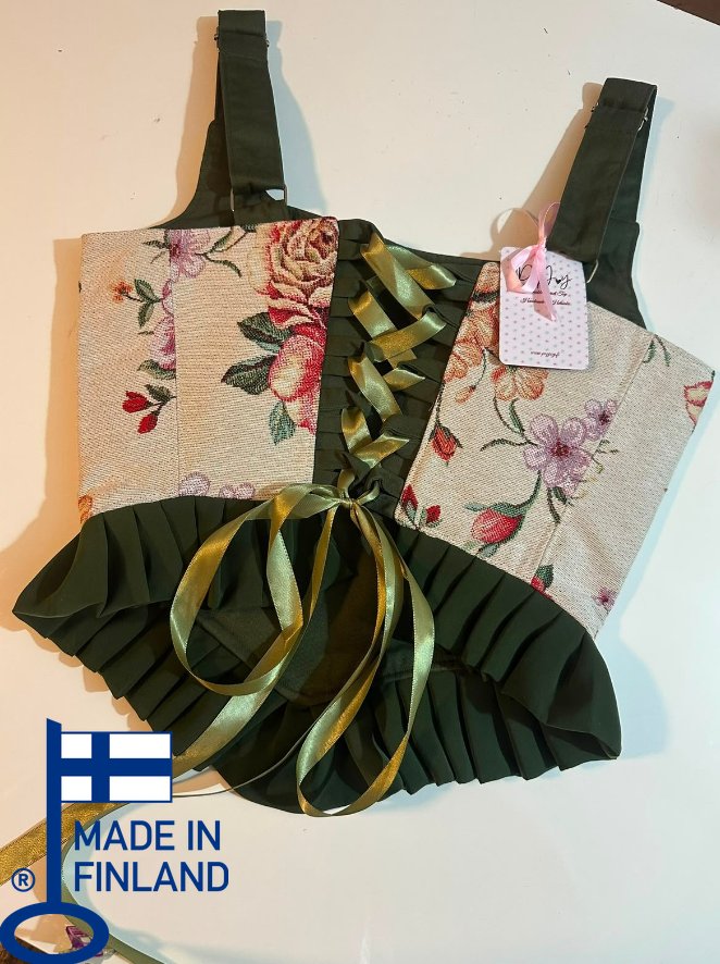 Ruffled Quanya - Reversible Corset Top (Ready for Shipping) — ready to ship — main view · PopJoy handmade