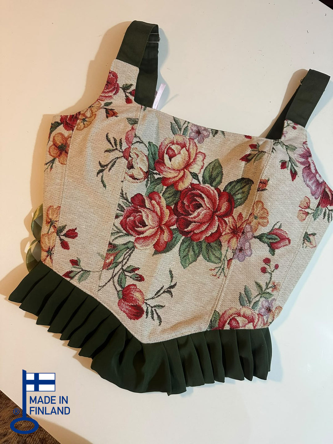Ruffled Quanya - Reversible Corset Top (Made-to-Order) — made in Finland — view 1